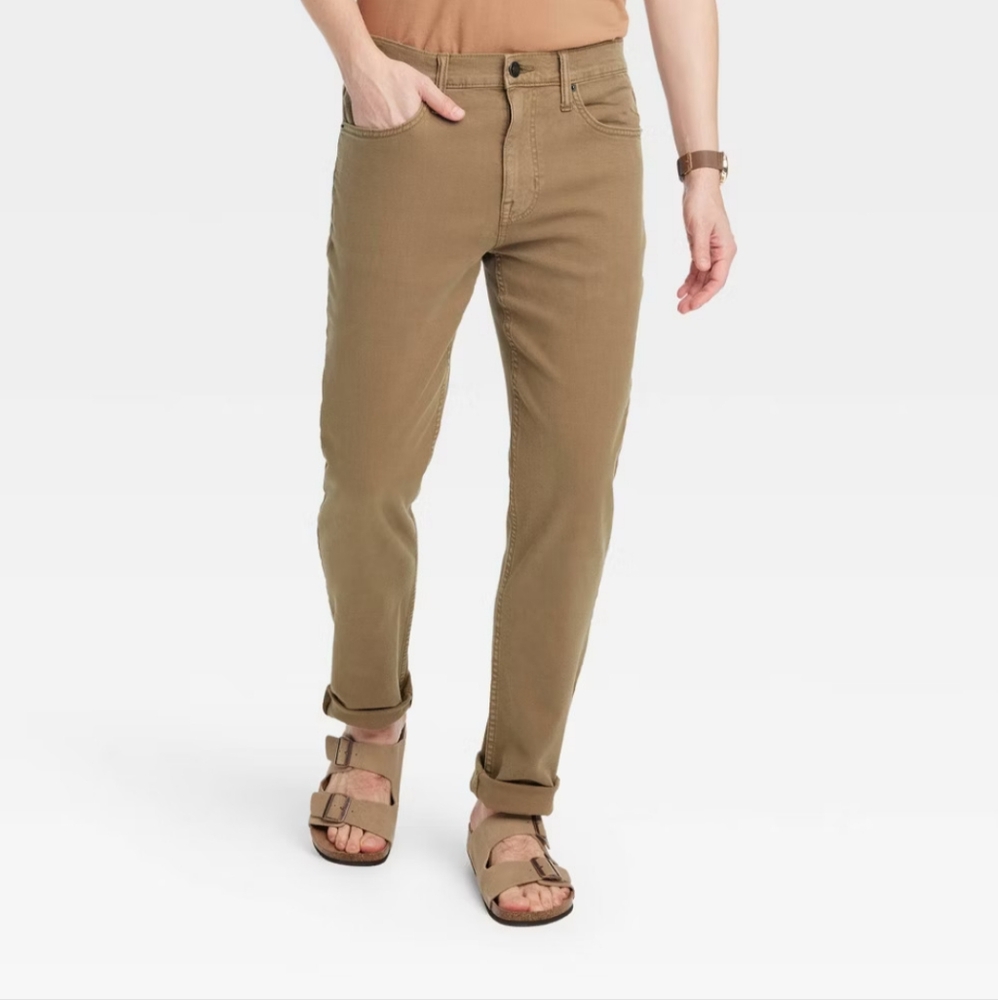 Goodfellow & Co Slim Fit Chino Pants 36x32 Tan NWOT - Picture 2 of 10